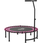 HOMCOM Mini Round Trampoline with Adjustable Handle - Green