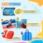 Outsunny Kids Bouncy Castle with Pool & Basket