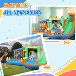 AIYAPLAY 8-in-1 Bounce House with 550W Blower