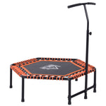 HOMCOM Mini Trampoline with Adjustable Handle