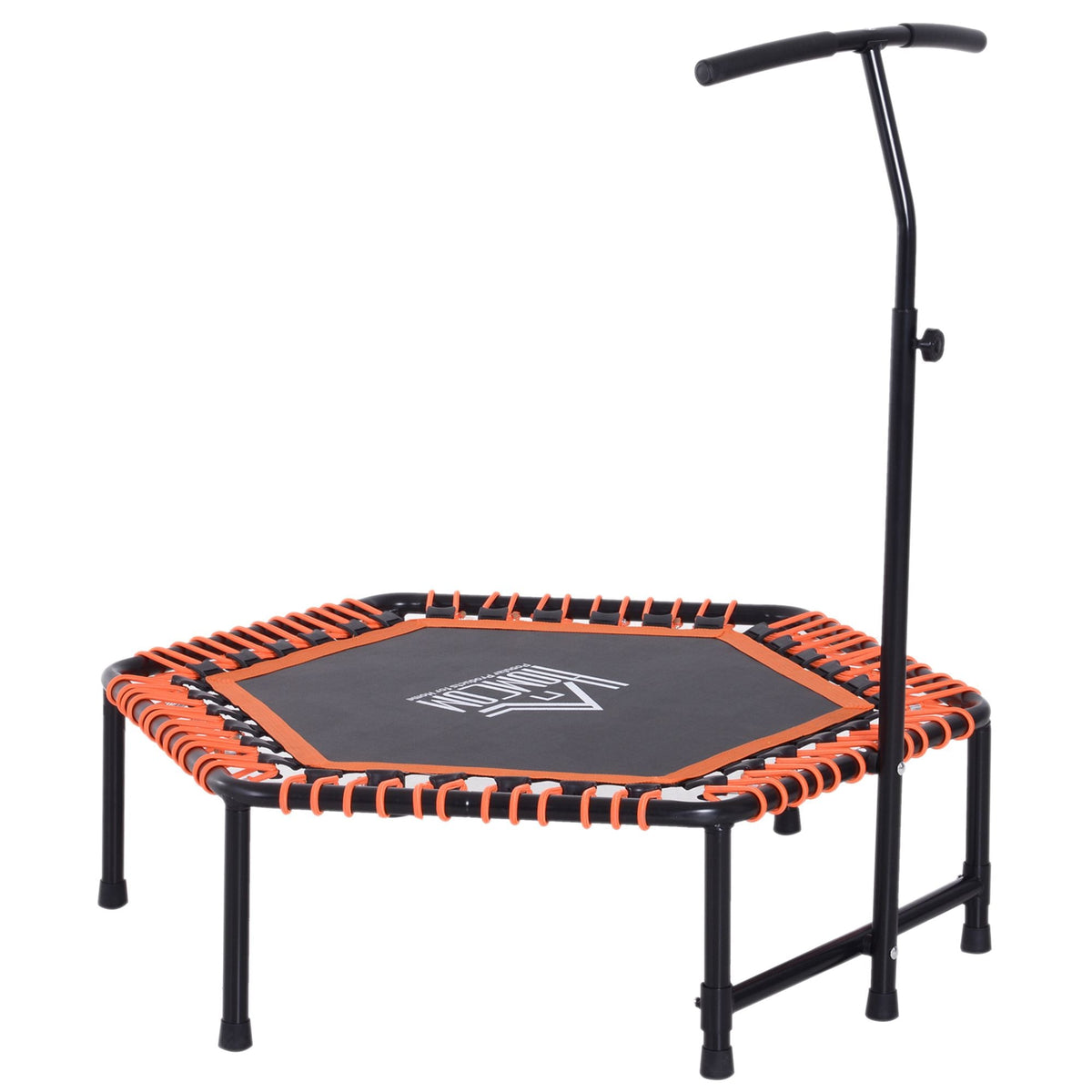 HOMCOM Mini Trampoline with Adjustable Handle
